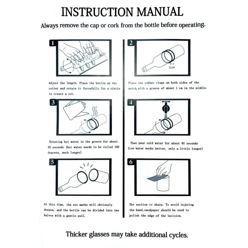 Резак для стеклянных бутылок, модернизированный резак для бутылок, самодельный станок для резки бутылок пива, ликера, виски, вина