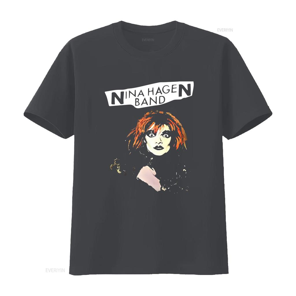 Nina Hagen Band T Shirt Holiday Vintage Washed Graphic Versatile Soft Top For Everyday Wear Breathable Designer Clothes