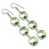 Peridot Gemstone 925 Sterling Silver Jewelry Earring 2.48"