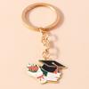 Cute Academic Dress Keychain for Graduation Ceremony Mortarboar Pendant for Students Bag Accessories Creative Jewelry Gift