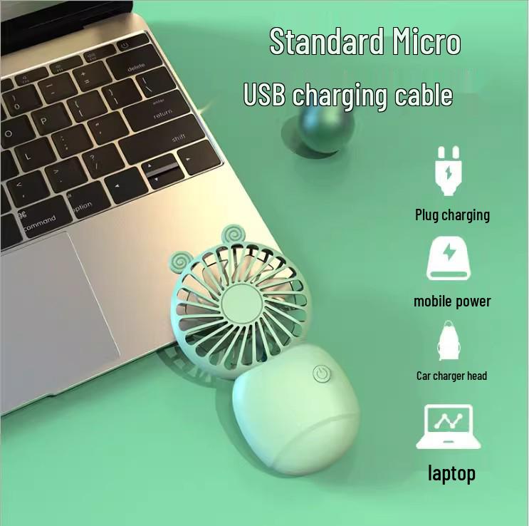 Cartoon Mini USB Rechargeable Pocket Fan