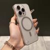 Ультратонкий Матовый Безрамочный Магнитный Чехол Для iPhone 16 15 14 13 12 Pro Max Для Magsafe Беспроводной Зарядки Защита Камеры Прозрачная Крышка