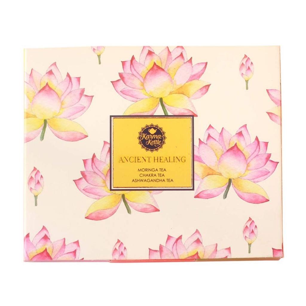 Tea Set 3 Flavors (30 Pack, 2 G), Ancient Healing Collection, Karma Kettle