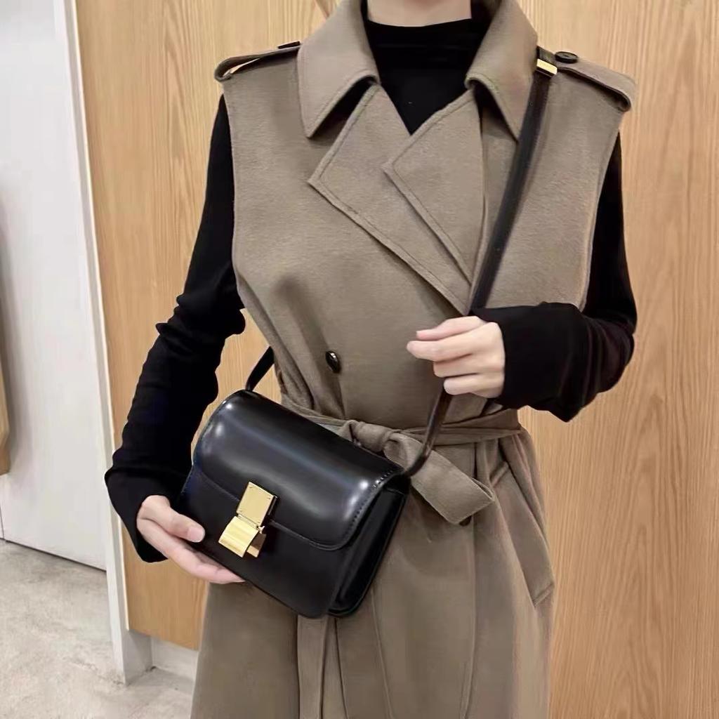 Women’s Genuine Leather Shoulder Bag Trend Brand Small Square Bags Luxury Designer Handbag Fashion Messenger BagsTofu Bags