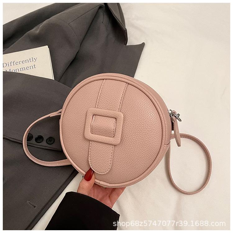 Niche Design Bag 2025 New Women's Summer Popular Versatile Messenger Bag Fashion Handbag Foreign Style Small Round Bag