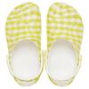 Crocs Classic Gingham Clog Daylily Comfortable Trendy Clogs Unisex Clogs White Yellow 211006-78R