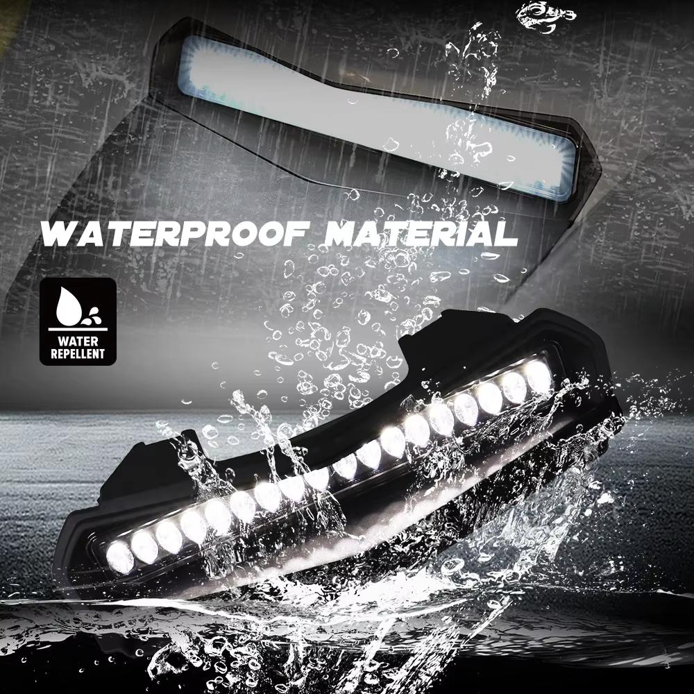 Светодиодная подсветка воздухозаборника для Yamaha RMAX 1000, передний дополнительный прожектор, панель капота, ДХО, подсветка воздухозаборника для Yamaha Wolverin 2025-2025-