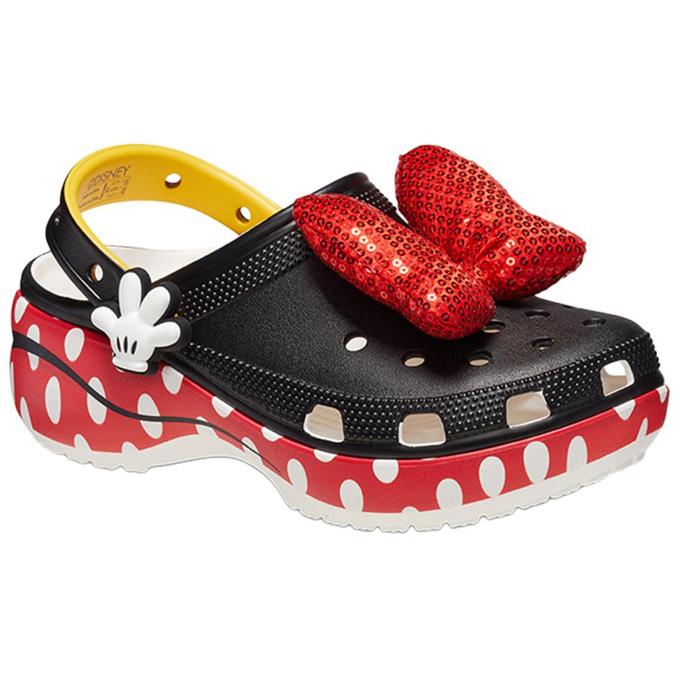 Crocs Classic Platform Clog Disney Minnie Mouse (Womens) Women Sneakers White 209896-100