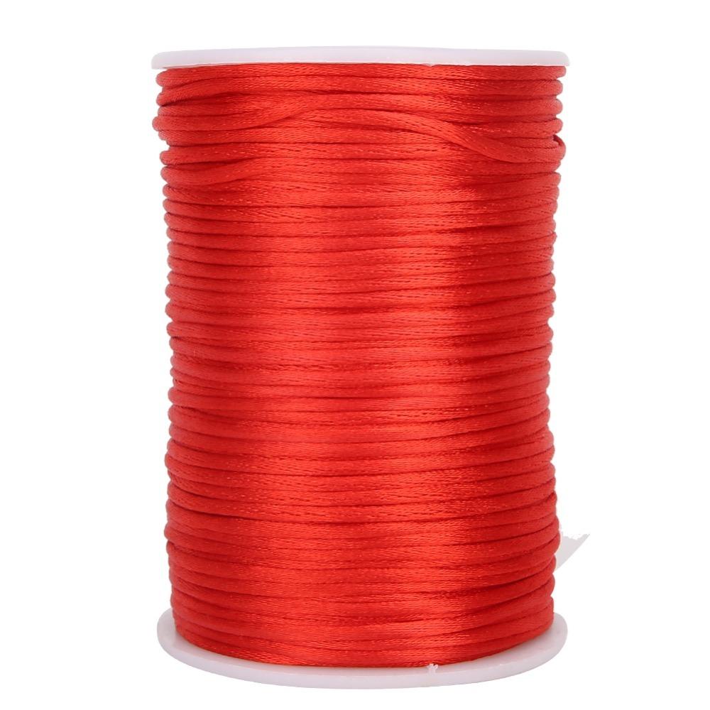 1pcs 109 Yards Nylon Beading String 2.5mm Thickness Jewelry Making Cord Satin Cord For DIY Crafts