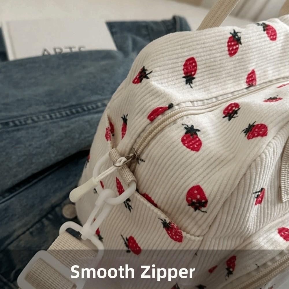 Waterproof Corduroy Hand-Held Bag Wear-Resistant Single Shoulder Bag for Travel