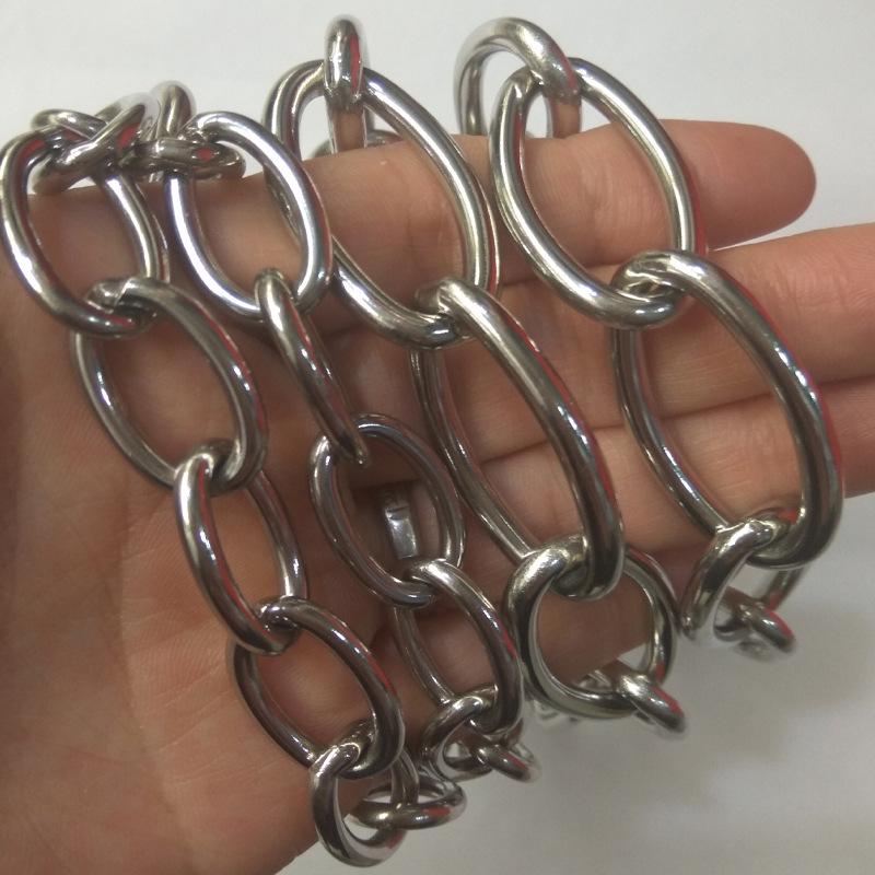 Комплект из нержавеющей стали P-цепочка тренировочный ошейник для собак и поводок