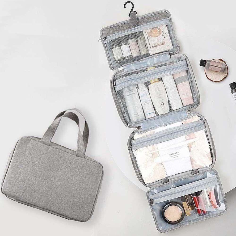 Bag Wash Pouch Hanging Zipper Storage Bags Folded Cosmetic Bags Makeup Bags Storage Toiletry Bag
