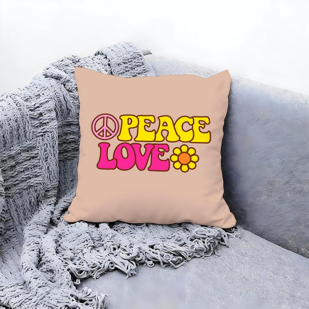 serene peace Cushion Cover Premium Comfort Reversible Pillow Cove Two in One Design for Any Room Car Interior