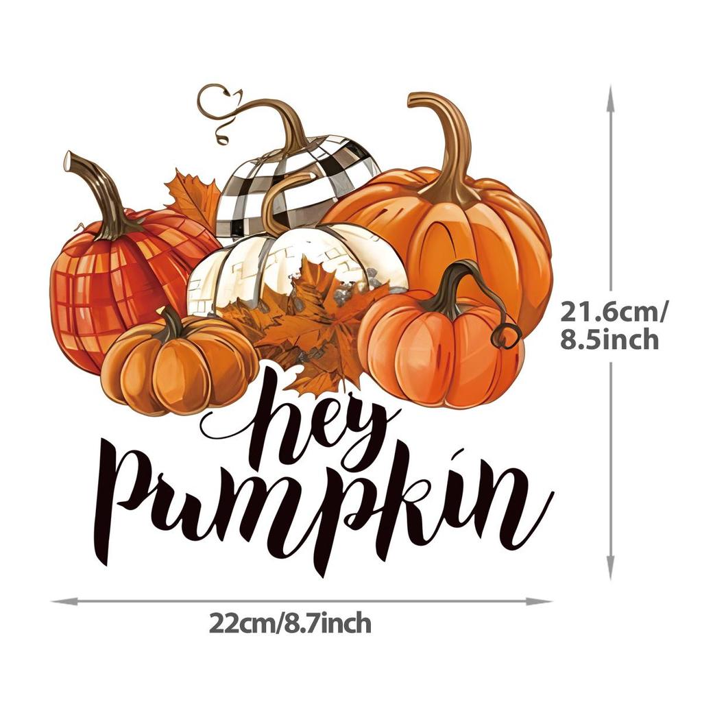 Термотрансферы для одежды, осенние сезонные нашивки, толстовки с капюшоном, наклейки для футболок, аппликации для термопресса