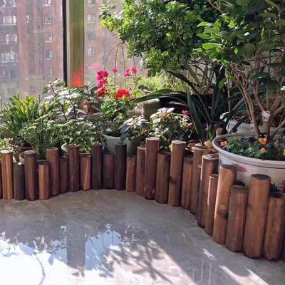 Карбонизированный штакетник из массива дерева для цветников и украшения двора, 2 метра