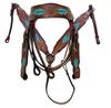 Western Hand Tooled Bridle Breast Collar Headstall Tack Set