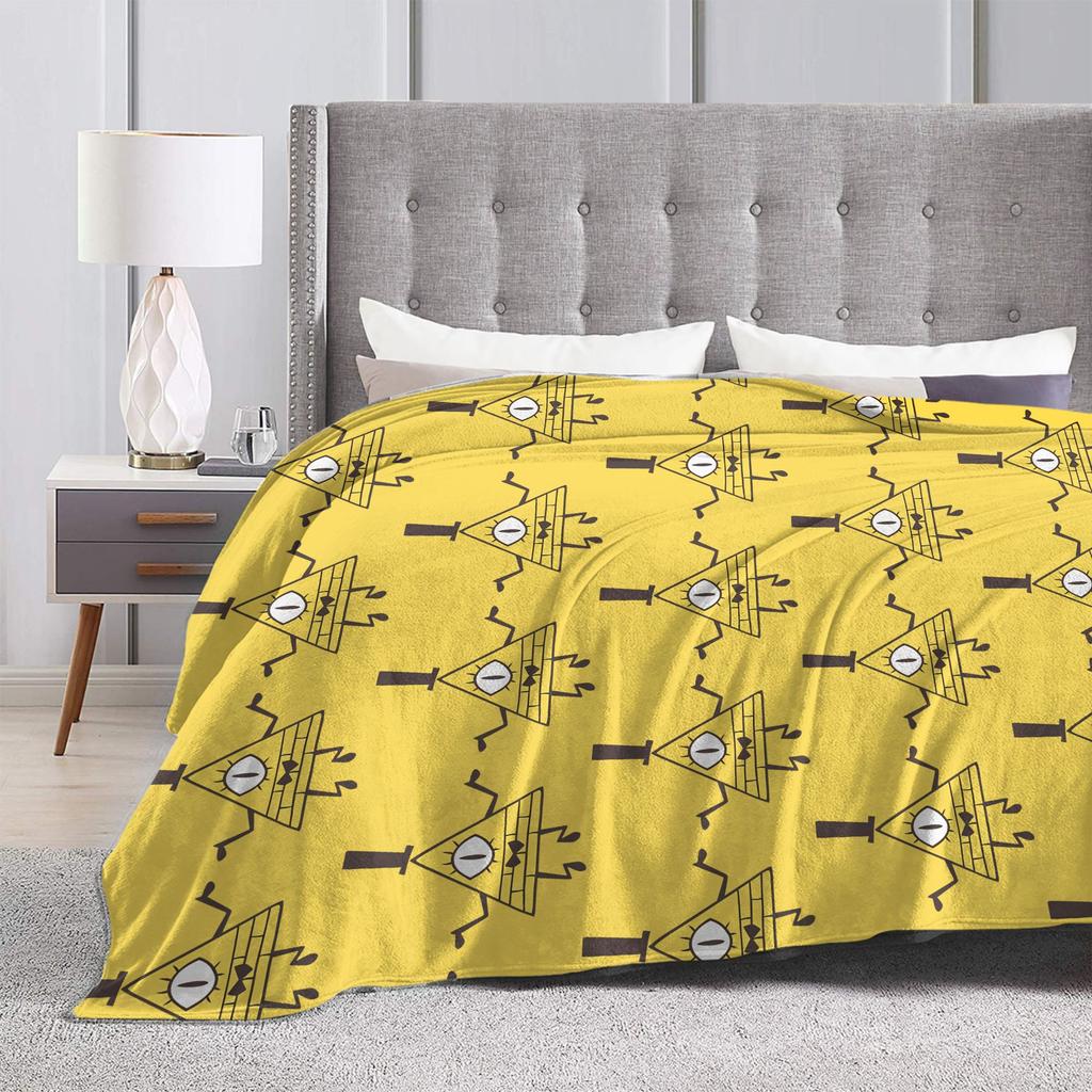 Bill Cipher Gravitys Falls blanket Velvet Textile Decor Portable Warm Throw blanket for Bed Office Bedding Throws