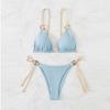 European & American Women's Sexy Lace-Up Bikini - Hot-Selling Two-Piece Swimwear for Beach Vacation