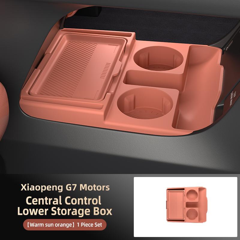 Suitable for Xpeng G7 Center Control Storage Box 2026 Armrest Box Lower Storage Car Supplies Interior Modification Accessories