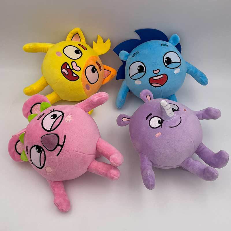 24 см детские зоопарк плюшевые игрушки мультфильм кот носорог ёж аниме мягкие игрушки куклы детские песни игрушки дети подарки на день рождения