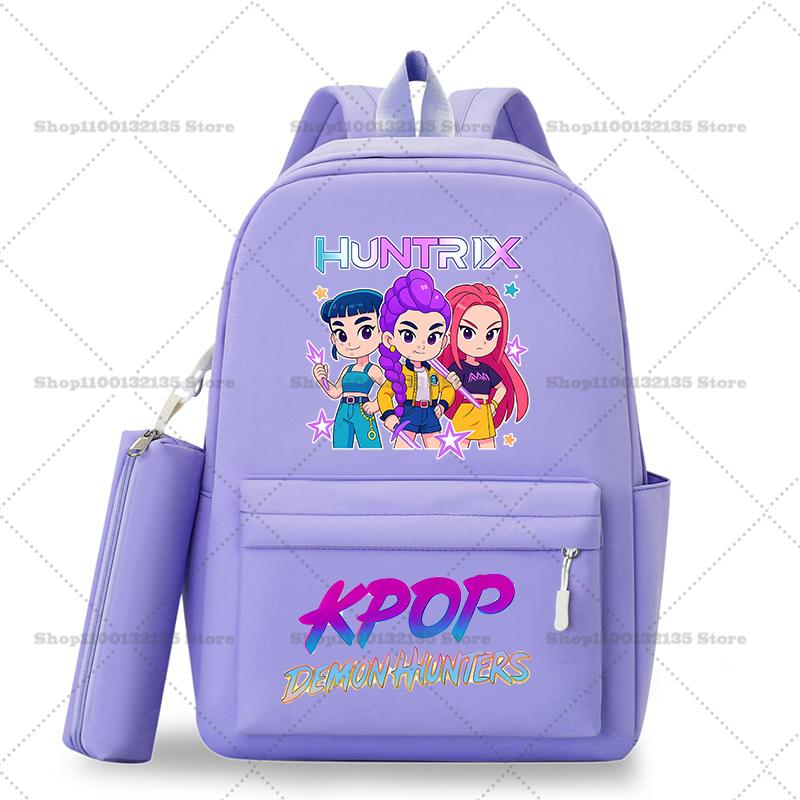 Школьный рюкзак Kpop Охотники на демонов Студенческий Подросток Рюкзак Девочка Повседневный Кавайный Школьная сумка Дорожный рюкзак Mochila Подарок для STEM DIY Набор для сборки 3D