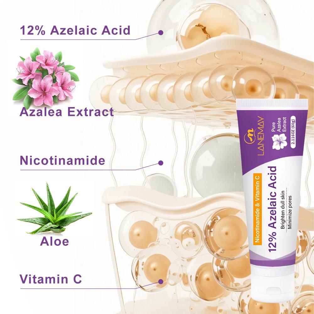 Крем с азелаиновой кислотой - Осветляет тусклую кожу - Минимизирует поры - Подходит для сухой и всех типов кожи, 60 мл