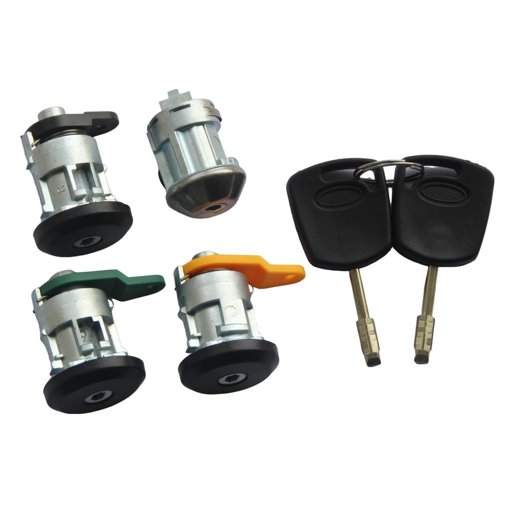 7S5AB22050AC Complete Ignition Switch Door Lock Cylinder With 2 Keys For Ford KA 2008-2011 AL348