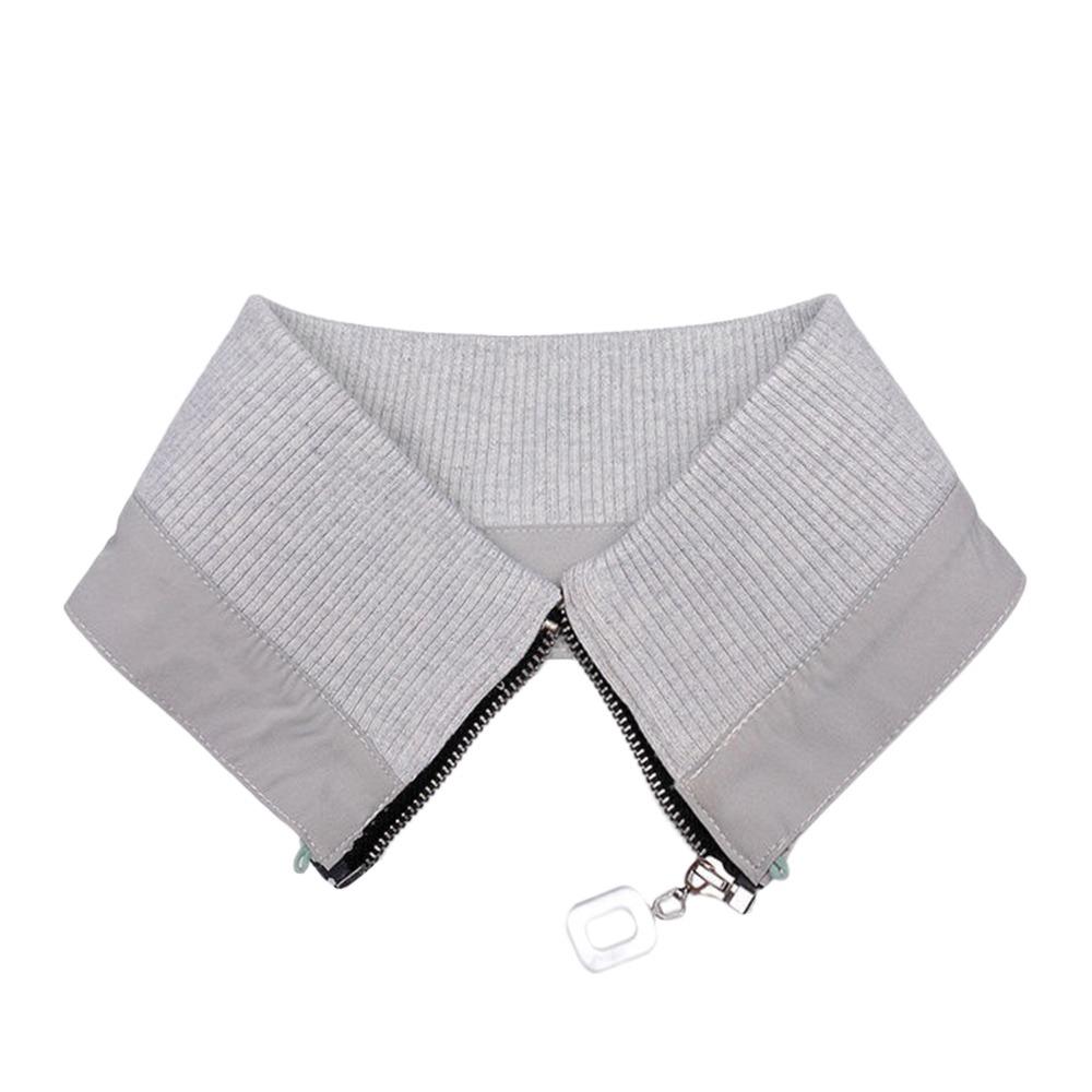 With Zipper Detachable False Collar Washable Rib False Collar Neck Scarf Shawl Wrap Down Jacket