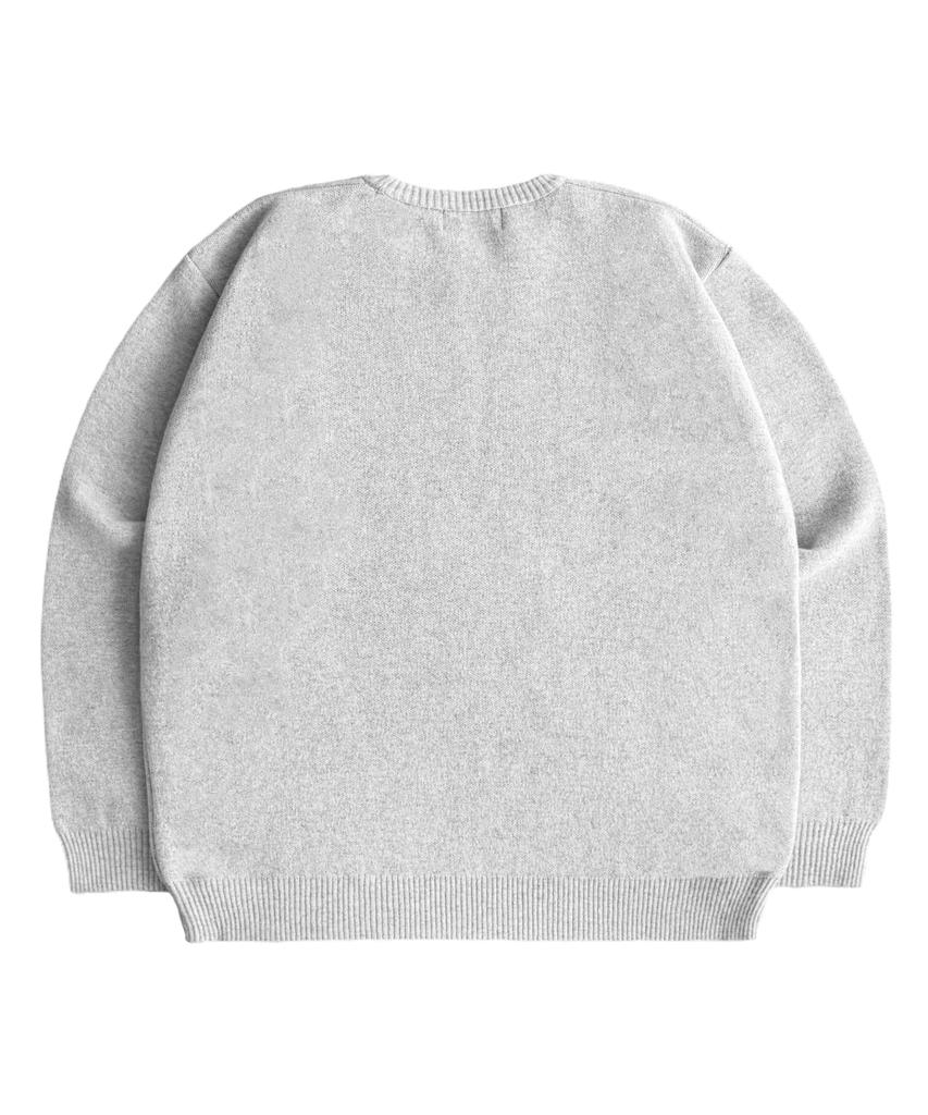 MUCENT Mobius Lettering Logo Lambswool Jacquard Knit Unisex (2 Colors)