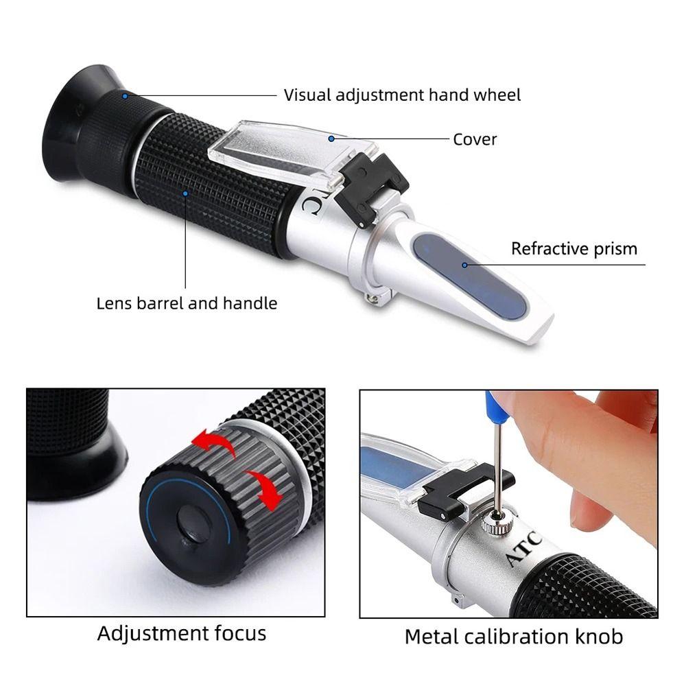 Accurate Salinity Refractometer ATC Salinometer Professional Seawater Salinometer