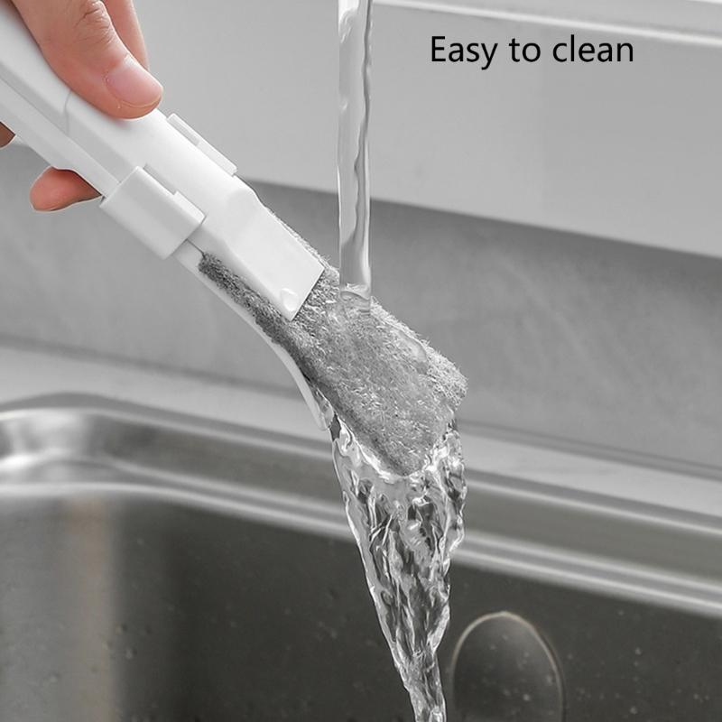 Small Space Scrubbers Crevices Brush NonAbrasive Cleaning Tool For Stubborn Grime In Tile Corner Drain Openings Tight Gaps