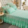 Юбка-кровать из кружевной пряжи, кружевное утолщенное стеганое покрывало с начесом, защитный чехол для матраса, постельные принадлежности