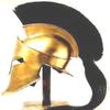 King Spartan Helmet  300 Movie + Insert and Stand for Reenactment, LARP, Role Play