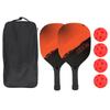 Набор ракеток для пиклбола, легкие, устойчивые к поту, ракетки для пиклбола с 4 мячами, сумка для переноски
