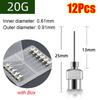 12Pcs Stainless Steel Industrial Glue Injection Needle Blunt Tip Glue Dispenser Tip