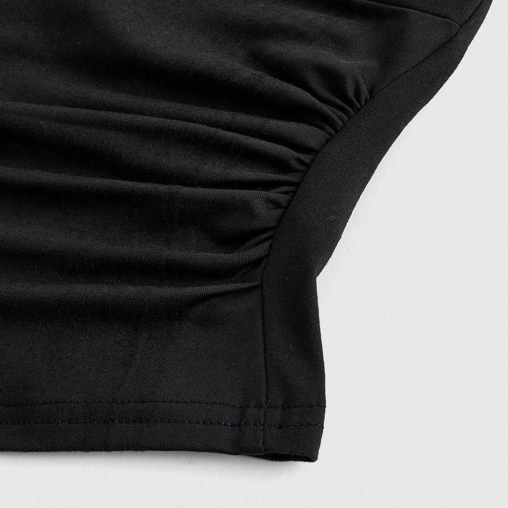 Женский ретро топ-жилет без спины с V-образным вырезом и вырезом под шею, однотонный, без рукавов