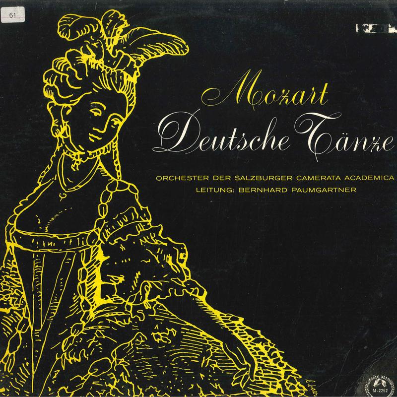 Виниловая пластинка БЕРNHARD PAUMGARTNER, ORCHESTER DER - Моцарт Немецкие танцы M2252 MUSICAL MASTERO Франция Классика Б/у