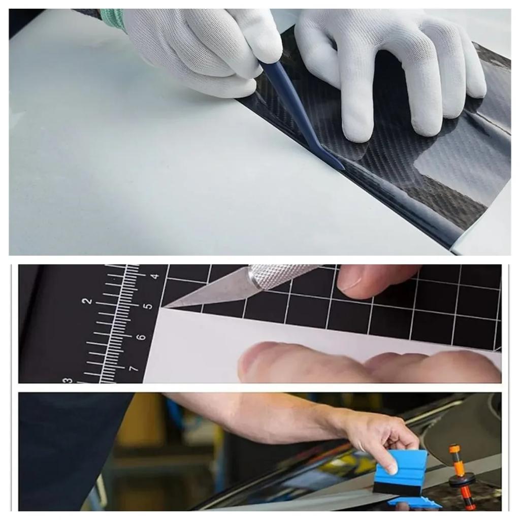 10 шт./компл. Набор инструментов для обертывания автомобиля, скребок для винила, резак для пленки, скребок для виниловых шпателей, инструменты для обертывания пластиком, инструменты для тонировки окон