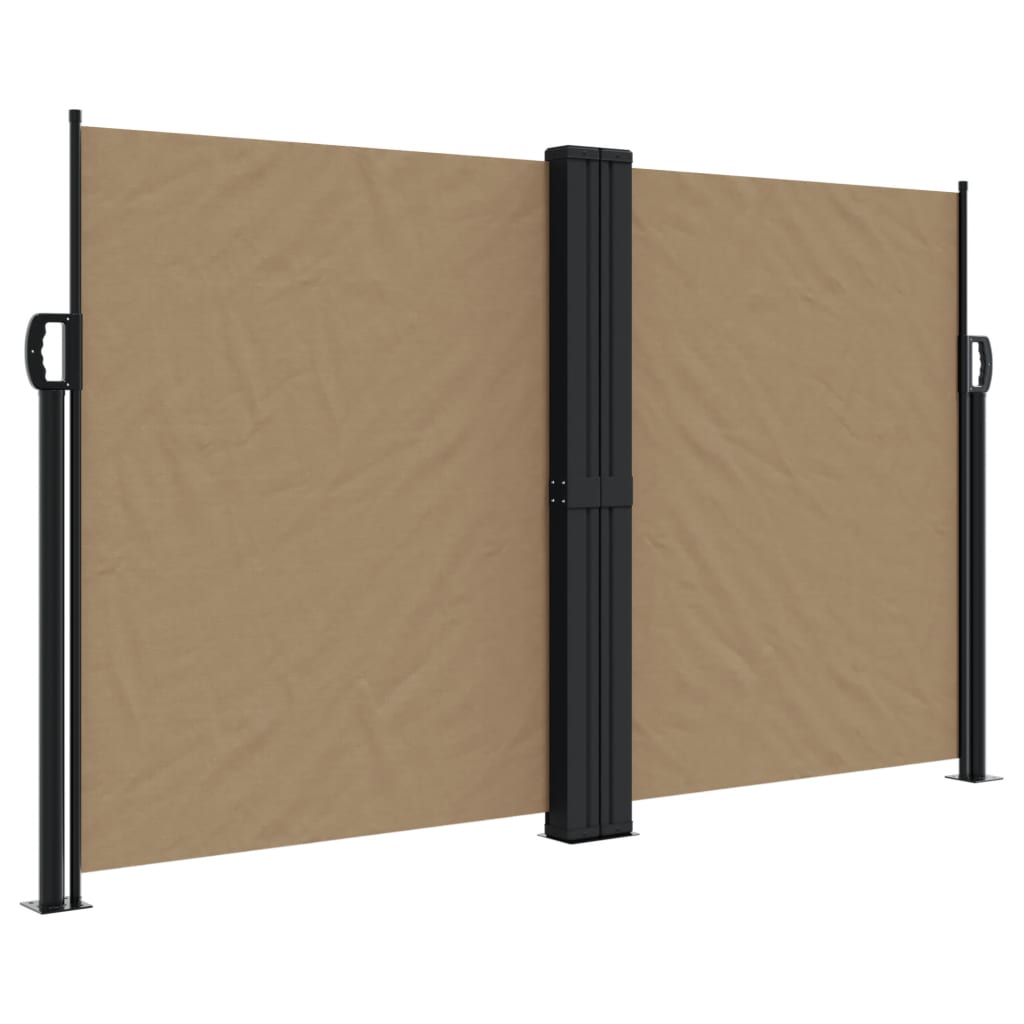 Retractable Side Awning Taupe 140 x 1000 cm
