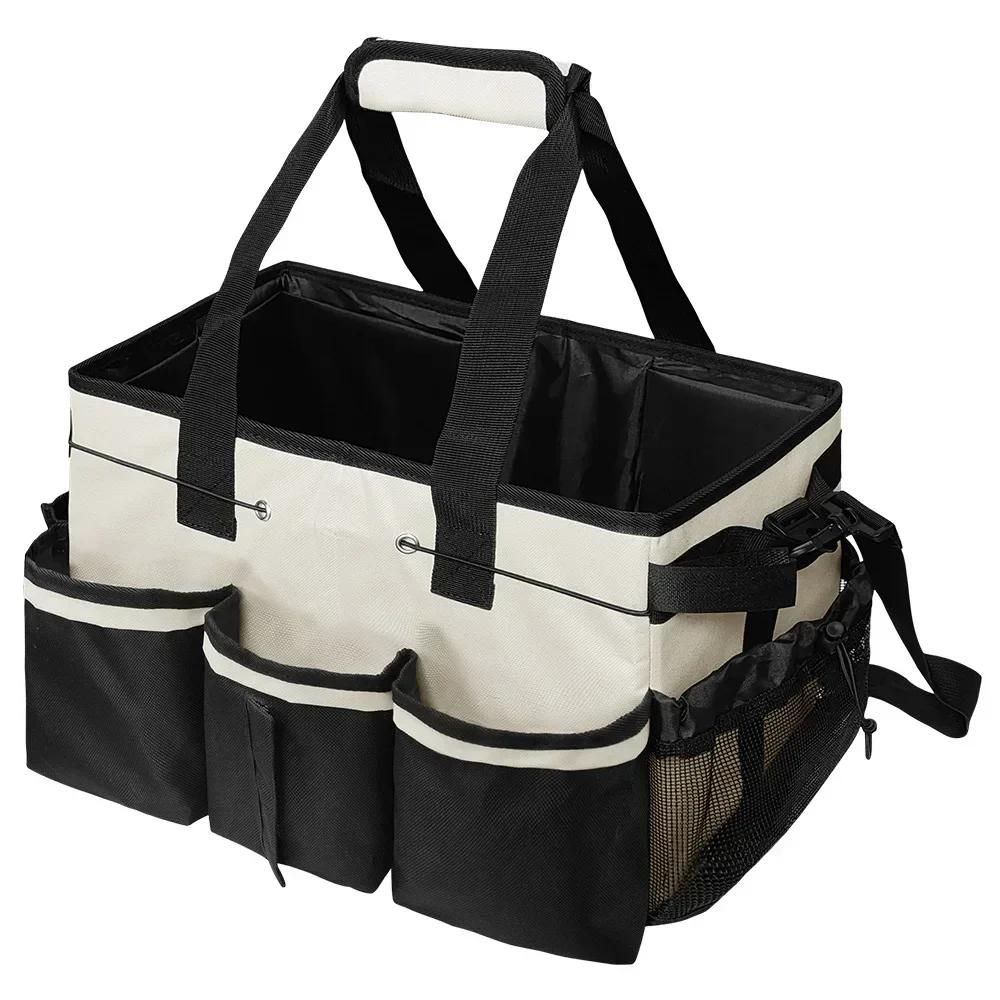 New Multifunctional Cleaning Tools Storage Bag Tool Bag Waterproof and Wear-Resistant Large Capacity Oxford Cloth Storage Bags