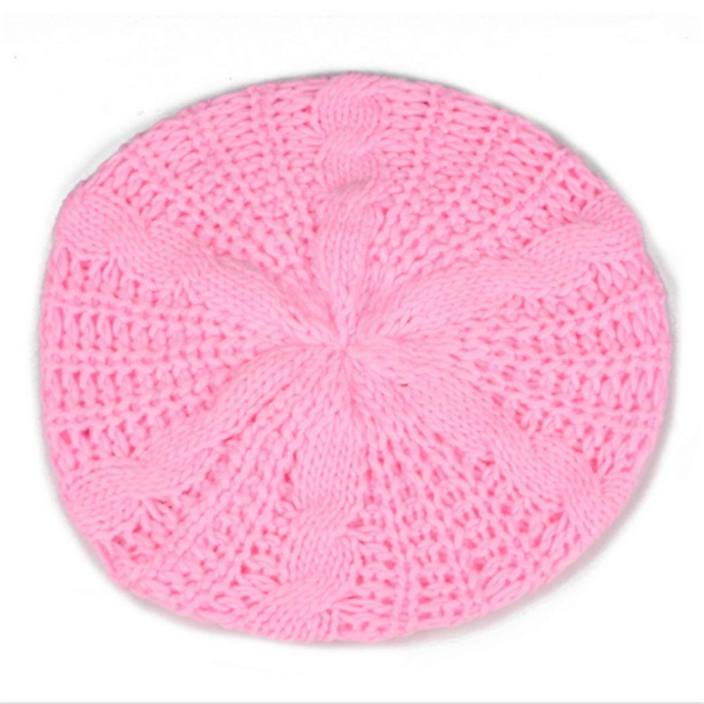 Модная рубчатая винтажная теплая французская шапка художника, вязаная шапка, шляпа художника, берет