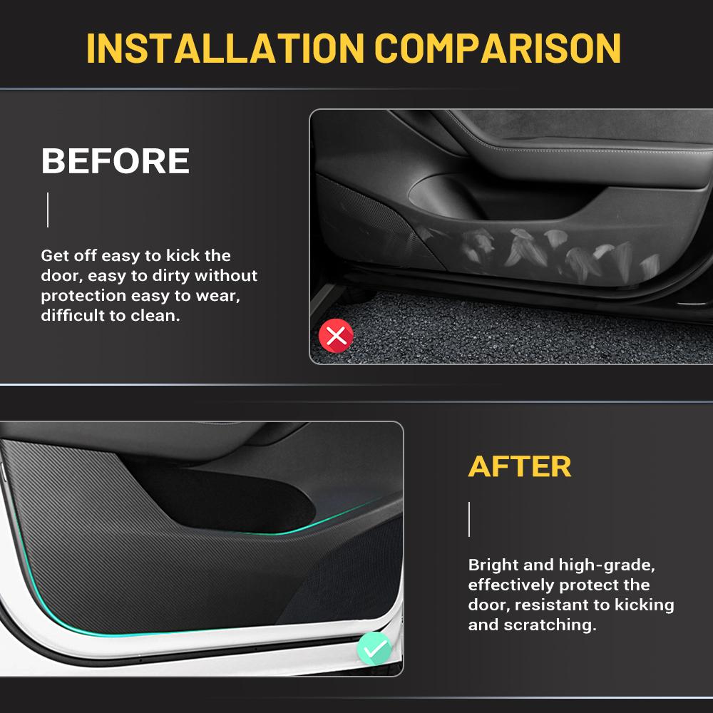 Дверная противоударная накладка, защитные наклейки из углеродного волокна для Tesla Model 3 Model Y, аксессуары, автомобильный Стайлинг