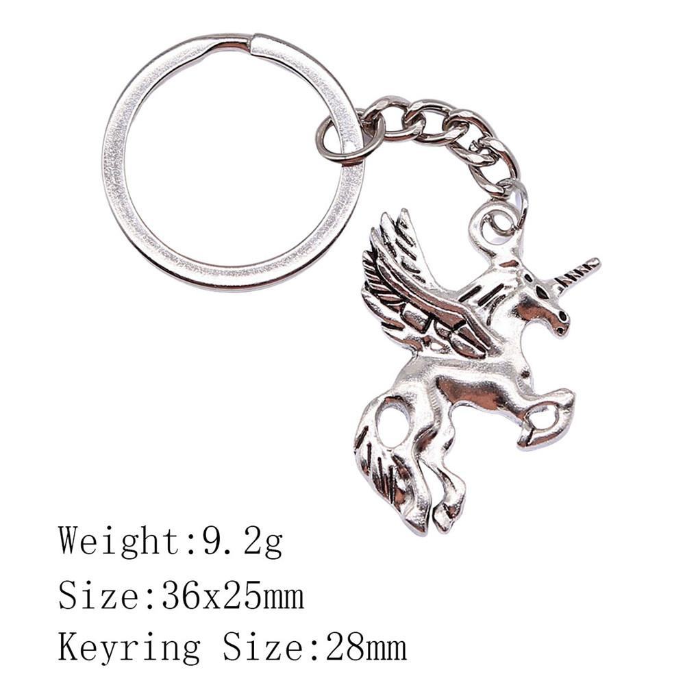 Металлический брелок в виде головы лошади/единорога - 52x51 мм, 19,9 г, Идеально подходит для сумок и домашнего декора