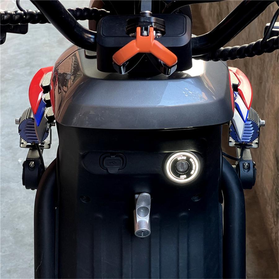 3Pair Universal Motorcycle Side Red Winglets Wind Fin Spoiler Trim Cover Air Deflector