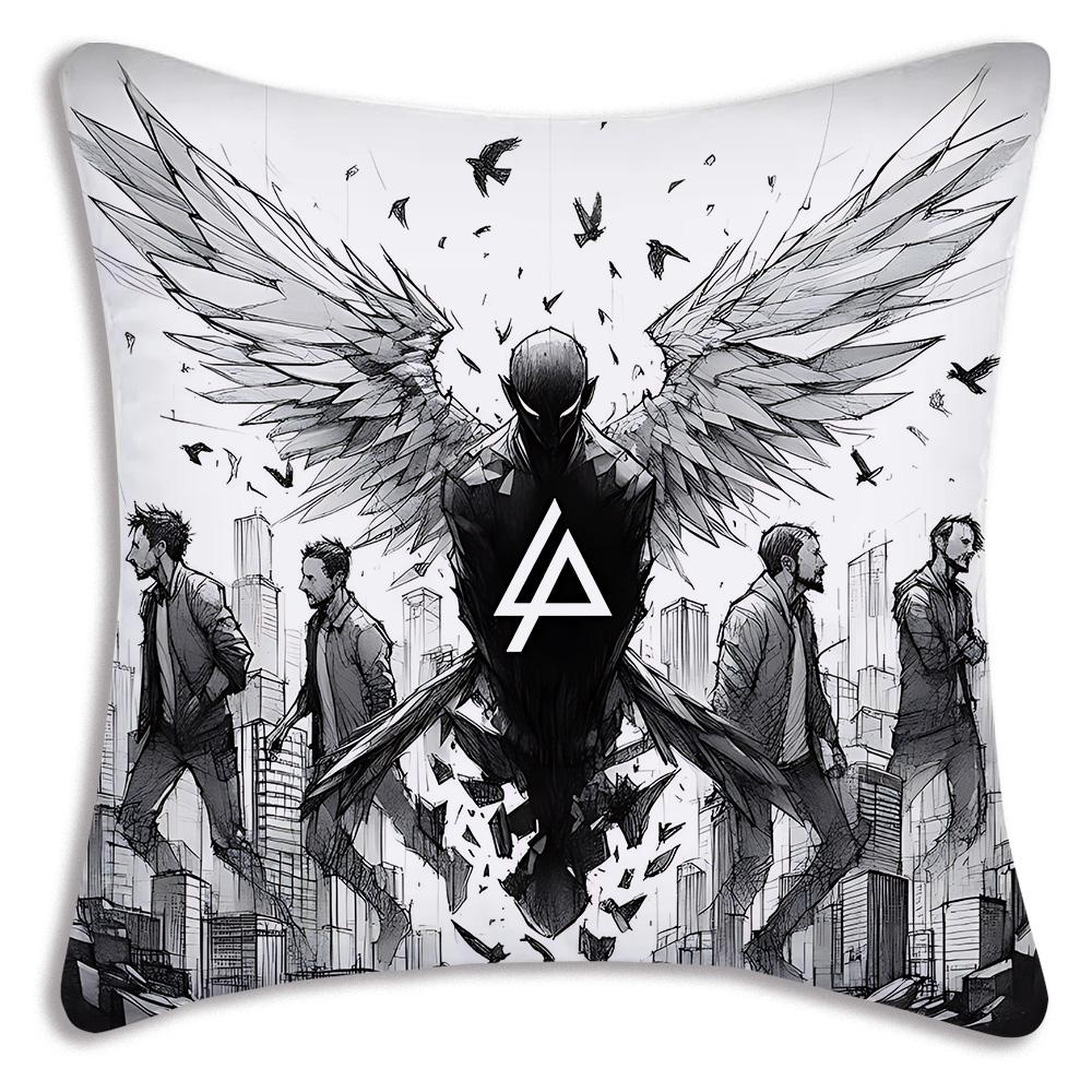 Всемирно известная рок-группа Linkin P-Park Наволочки Декоративные для дивана Домашние Двусторонние Печать Короткий Плюш Милые Наволочки