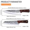 Forged Stainless Steel Kitchen Knife Boning Knife for Cutting Vegetables and Meat Fillet Knife Butchering and Peeling Knife
