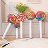 Creative Simulation Lollipop Throw Pillow Plush Toy Doll Rainbow Lollipop Play Children's Company Soothing Doll
