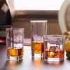 2pcs Daily Glass Cups Square Cups Beer and Spirits Cups Water Cups Milk Tea Cups Whisky Cups Restaurants Bars Tea Cup Beer Mug