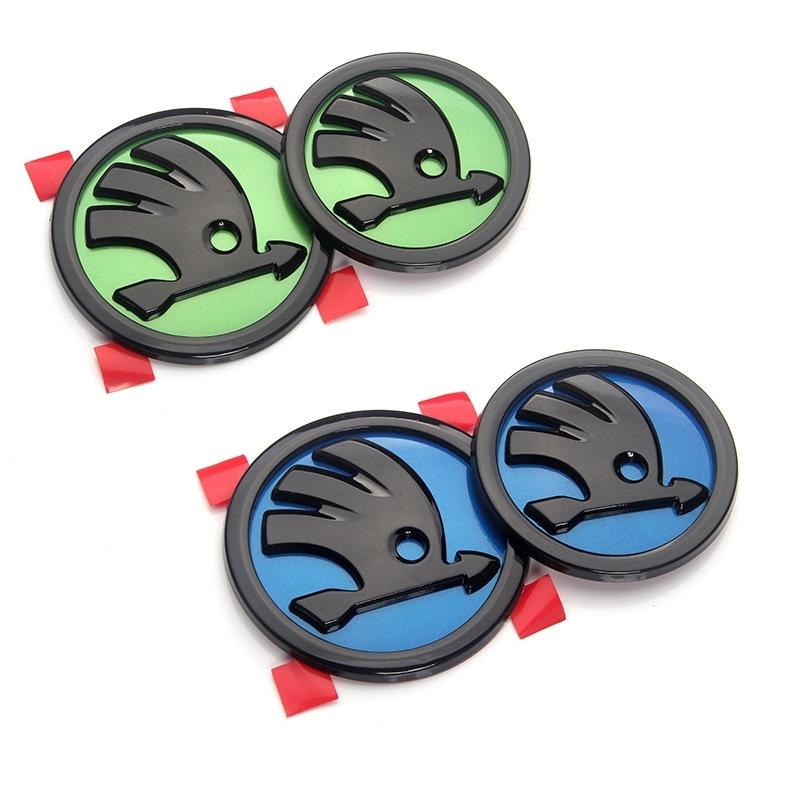 Эмблема ABS 80мм 90мм Для Skoda Fabia 1 2 Octavia a7 RS Superb Rapid Yeti Karoq Vision Автомобиль Головной Передняя Задняя Багажник Задняя дверь