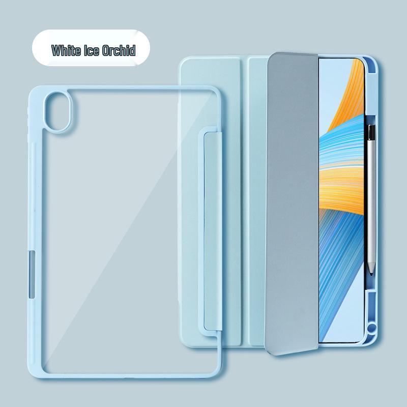 Honor Tablet GT2Pro/MagicPad3V7X9/X8A 10-inch Anti-Bend Leather & Transparent Acrylic Case